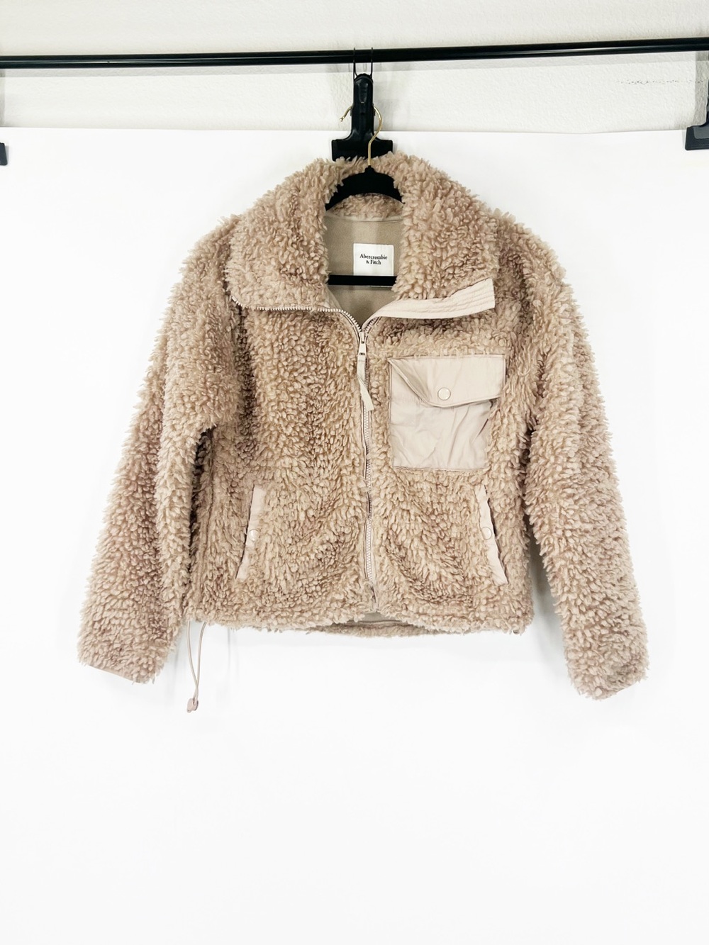 Abercrombie & Fitch Sherpa Fleece Full Zip Jacket